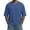 Blue, variant on Mens Shirts 3/4 Length V Neck Vertical Seam Drop Shoulder T ShirtWorkout Layering Summer Basic Plain Tee for Men,Light Gray(S)