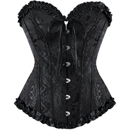 DanceeMangoos Corset Tops for Women  Bustier Shapewear Lingerie  Lace Waist Push Up Bodysuit