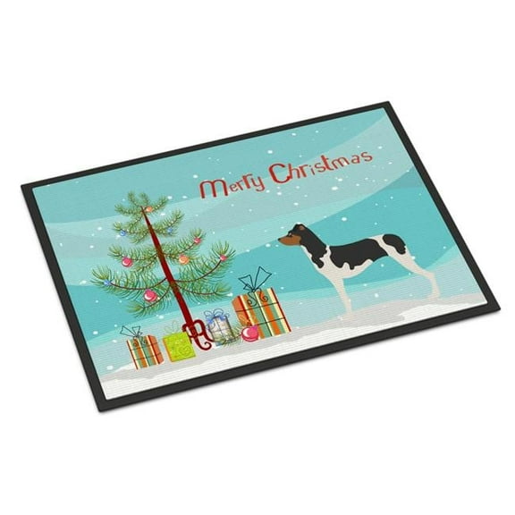 Brazilian Terrier Christmas Indoor or Outdoor Mat - 18 x 27 in.