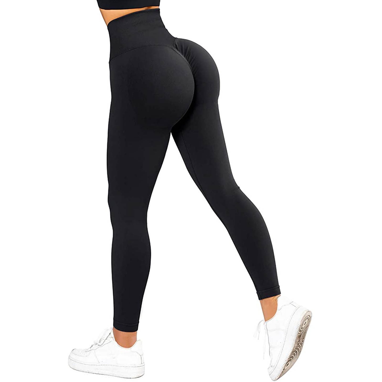 DANLANG Girls Athletic Leggings Black Butt Lifting Tummy Control Running  Home Workout Pants Seamless Yoga Leggings at  Women's Clothing store