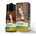 thumbnail image 3 of (5 pack) Herbishh Golden Brown PPD-Free Hair Color Shampoo for Gray Hair, Hair Dye Shampoo 3 in 1, 100% Gray Coverage, Permanent Hair Color for Men & Women, Ammonia-free, 400 ml, 3 of 7
