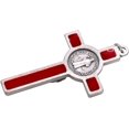 thumbnail image 2 of Saint Benedict Crucifix Pendant | Includes Case and Information Card | Patron Saint of Students and Europe | Great Catholic Gift for First Communion and Confirmation, 2 of 3