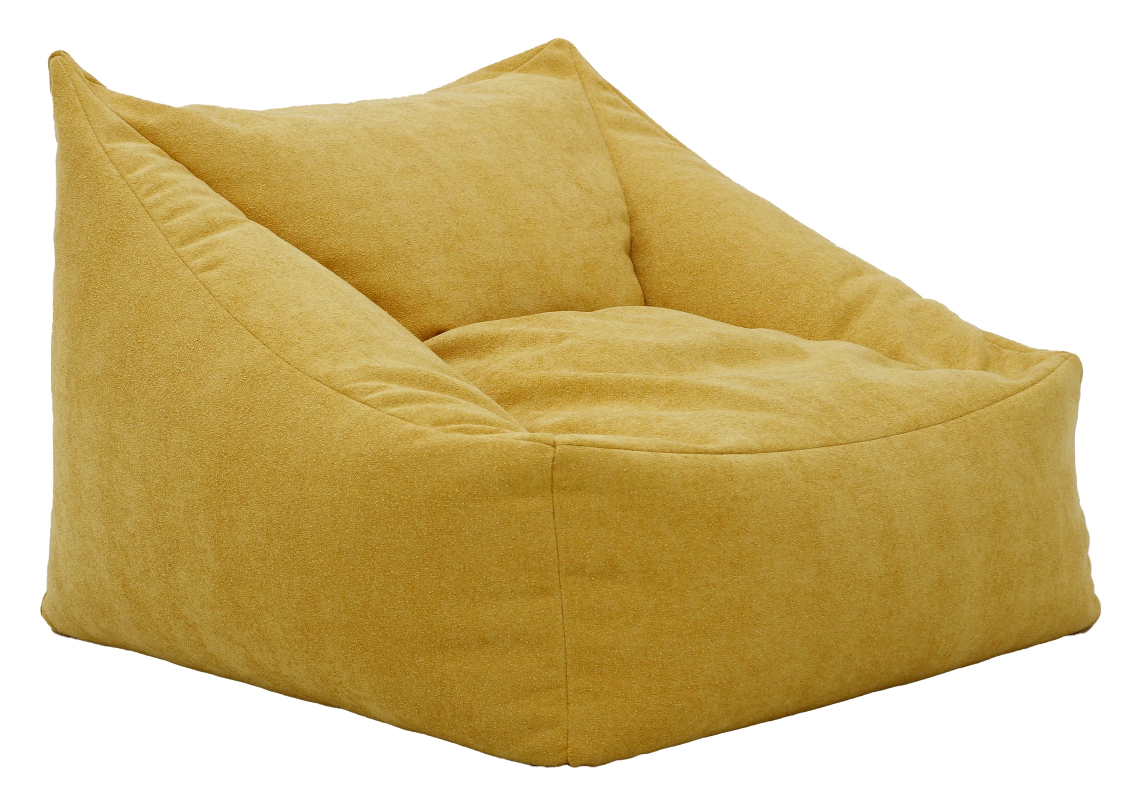 Overman USA Cooper Soft Filled Dorm Bean Bag Chair - Chloe Marigold