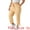 Beige, variant on DARING DIVA Women's Plus Drawstring Elastic Waist Cargo Pants with Pocket 1X Beige