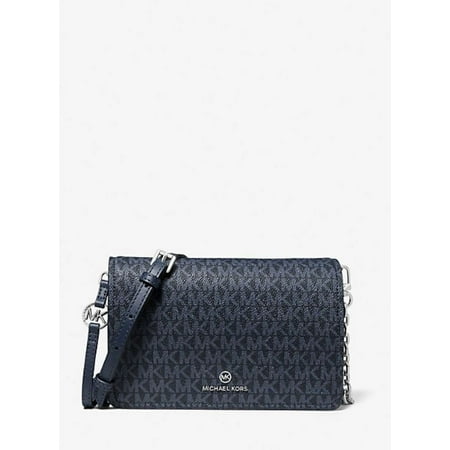 Michael Kors Womens Jet Set Charm Large Dome Crossbody 32S2ST9C7V-444 (Admiral/Paleblue)