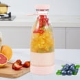 thumbnail image 3 of Mélangeur à Smoothies Portable 500 ml Gobelet Mini Mélangeur avec 6 Lames en Acier Inoxydable 1200 mAh Mélangeur de Fruits Rechargeable Mélangeur Réutilisable Mini Mélangeur Presse-Agrumes Mélangeur Personnel avec Couvercle pour la Maison Off, 3 of 11