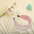 thumbnail image 6 of Unique Bargains 1 Pc Elegant Crossed Headbands for Women Pink, 6 of 6