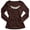 G565 Coffee, variant on Likimi T Shirts For Women With Lace Crew Neck Long Sleeve Solid Color Slim Fit Comfortnable Tops Black Size L