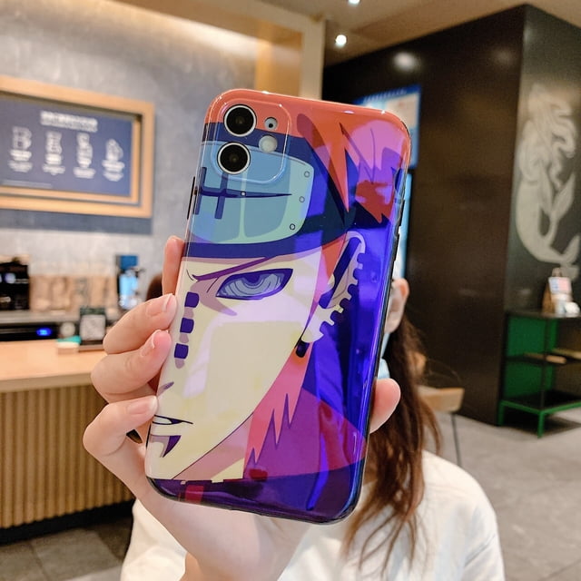 Anime Naruto Phone Case IPhone 14 13 12 11 Pro Max Plus X XR Soft Silicone Cover Uchiha Sasuke Kakashi Phonecase Funda Men GiftIPhone 14 Gao Jinjia LED