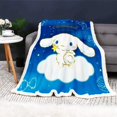thumbnail image 1 of Cinnamoroll Custom Modern Reactive Printing  Blanket  And Throws Fluffy Winter Anime Plush Kawaii Furry Children  Printed ZR, 1 of 7