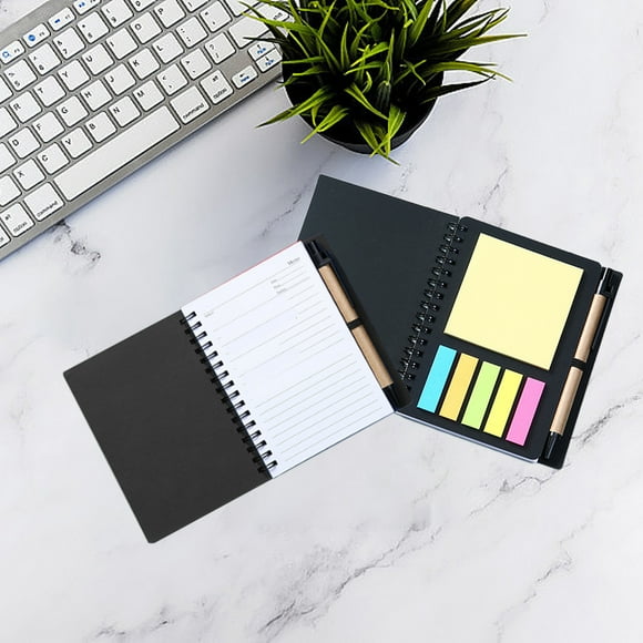 Notepad Notebook Office Study Supply Kraft Paper Notepad Coil Book With Pen Tearable Notepad For Home Office