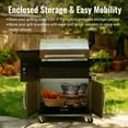 thumbnail image 6 of Z GRILLS BBQ Legend 1060 Sq.in Wood Pellet Grill & Smoker, 8-in-1 BBQ with PID Controller, Storage Cabinet, Side Shelf & Grill Cover, ZPG-1000D Bronze, 6 of 18