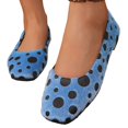 thumbnail image 5 of Willtoo Polka Dot Flats for Women Ballet Flats Slip on Cute Polka Dot Round Toe Mary Janes Comfortable Casual Dressy Shoes, 5 of 6