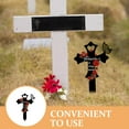 thumbnail image 4 of LOLIPPYY Metal Grave Cross Stake Memorial Marker, Cemetery Cross Garden Stake for Outdoor Decoration, 4 of 7