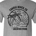 thumbnail image 4 of Inktastic Summer Vacation Mode Carmel Beach California T-Shirt, 4 of 5
