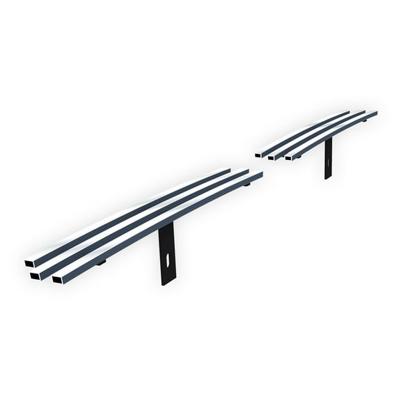 APS Premium Stainless Steel Chrome 8x6 Billet Grille Insert Compatible with Chevy Silverado 1500 2500 HD 3500 2003-2006 & 07 Classic Style & 02-06 Avalanche Top Bumper N19-S20358C