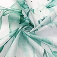 thumbnail image 6 of Extra Long Shower Curtain 72 x 84, Teal Floral Shower Curtain for Bathroom, Watercolor Plant Eucalyptus Leaves Fabric Shower Curtain Set with Hooks, 6 of 6