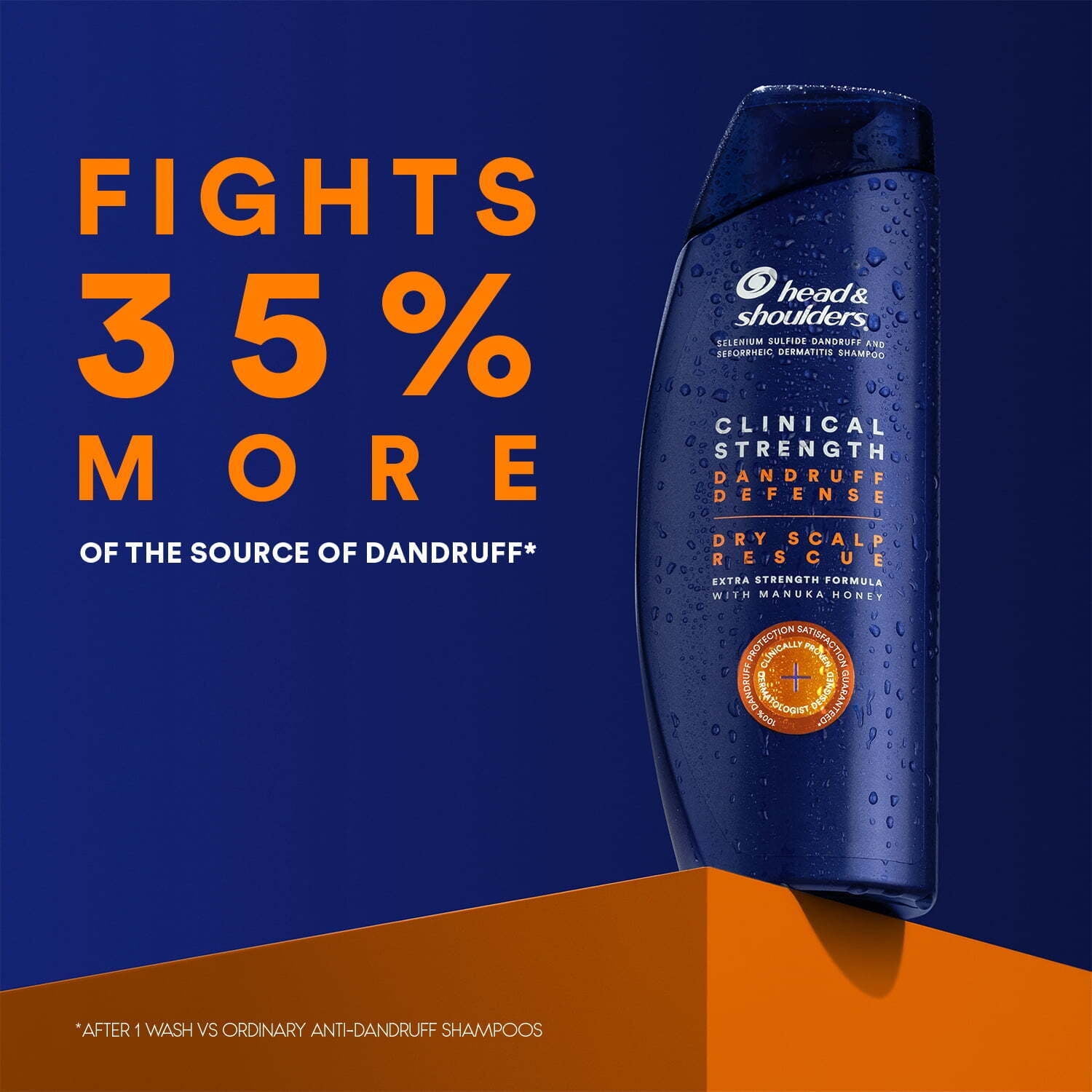 Head and Shoulders Clinical Dry Scalp Rescue Dandruff Shampoo, 13.5 fl oz