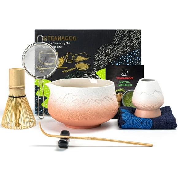 Set de batidores de matcha japoneses TEANAGOO (7 unidades), degradado