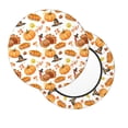 thumbnail image 2 of Lsque Pumpkins Pattern Round Bar chair cushion covers Velvet Fabric Premium Comfort Protects from Scratches and Stains for 14-17 Inch Chair-13 inch, 2 of 7