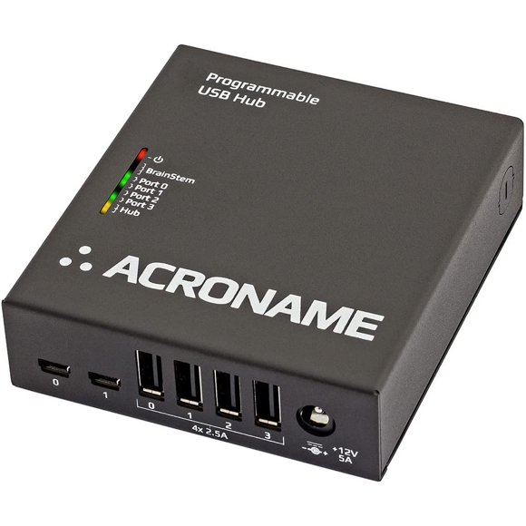 Hub USB Acroname USBHub2x4 de 4 puertos, 2 hosts, 12 V 5 A