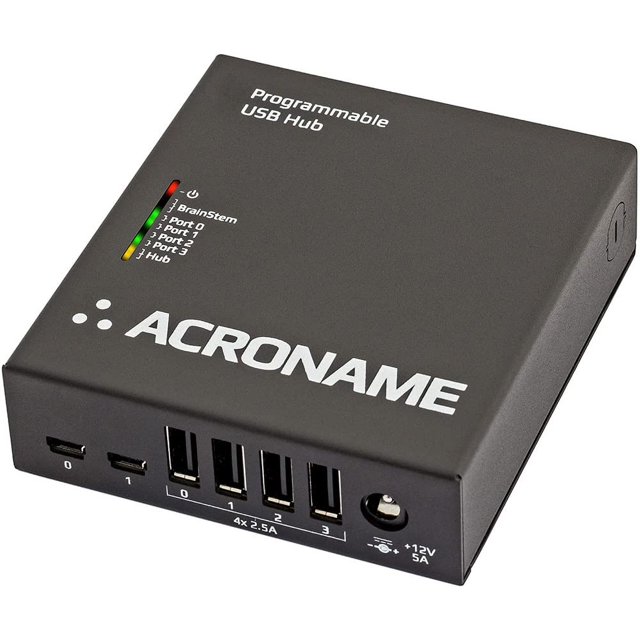 Hub USB Acroname USBHub2x4 de 4 puertos, 2 hosts, 12 V 5 A