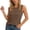 Brown, variant on Knit Sleeveless Top Casual Round Neck Camisole Soft Stretch Basic Solid Color Tank for Everyday Wear Sports Tops Women Alien Top Shirts for Women A Leotard Women Top Compression Women 3x