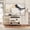 White, variant on FITUEYES Sturdy Rolling TV Stand with Wheels for 40-85 inch Screens, Height Adjustable Mobile Cart, White
