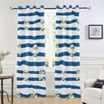 thumbnail image 6 of Coolnut Curtains Doorway Curtains for Window Treatments 84" Cute Pirate Skulls Drapes for Sliding Glass Doors Window Treatment Thermal Insulated, 6 of 7