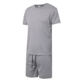thumbnail image 4 of Short Sets Two Piece Set Men's T Shirts Short Sleeve & Shorts Summer Outfits for Men Beach Clothes Men Clothes, 4 of 5