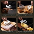 thumbnail image 4 of Bear Claw Meat Shredder, 5-Claw Meat Tenderizer Tool, Stainless Steel Meat Chopper & Puller for Chicken Beef Pork BBQ, Kitchen Food Fork Cutter Separator for Cooking Grilling Roasting Prep, 4 of 6