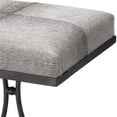 thumbnail image 3 of Jamie Young Co Kai 18" Transitional Leather & Iron Stool in Gray/Black, 3 of 9