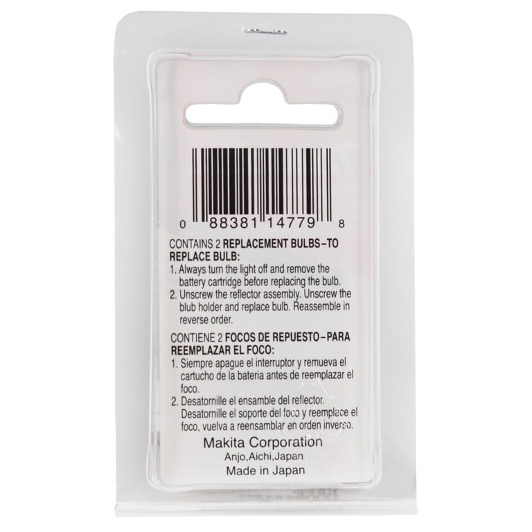 Makita A-90261 Replacement Flashlight Bulb Set for ML180 and