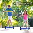 thumbnail image 4 of SISIGAD 6.5" Two-Wheel Self Balancing Hoverboard with Bluetooth and LED Lights Electric Scooter Hoverboard for Kids Blue, 4 of 5