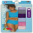 thumbnail image 2 of "BcTlyInc Womens Breathable Cotton-Mesh Brief Panty Pack, , Assorted", 2 of 5