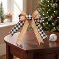 thumbnail image 5 of Dalxymotic Christmas Bow Hanging Decoration, Holiday Tree Wreath Door Wall Accent, Festive Home Party Arrangement Bow, Bow Decor, Christmas Decoration for Tree, Wreath, Door, Wall, 5 of 6