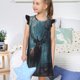 thumbnail image 4 of Fotbe Mystical Forest Elk Vestido de Dormir para Niñas de 3 a 10 Años, Mangas Cortas, Estilo Princesa, Pijama Camisón con Mangas Voladas-Small, 4 of 6