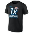 thumbnail image 2 of Men's Fanatics  Black Oklahoma City Thunder 2025 NBA Finals Champions Dunk Contest T-Shirt, 2 of 4