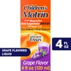 Children's Motrin Oral Suspension, Pain Relief, Ibuprofen, Grape Flavored, 4 oz