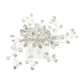 thumbnail image 2 of Teissuly Bridal Wedding Crystal Alloy Hair Accessories Hair Comb Pearl Pin Coil Hair Iron, 2 of 9