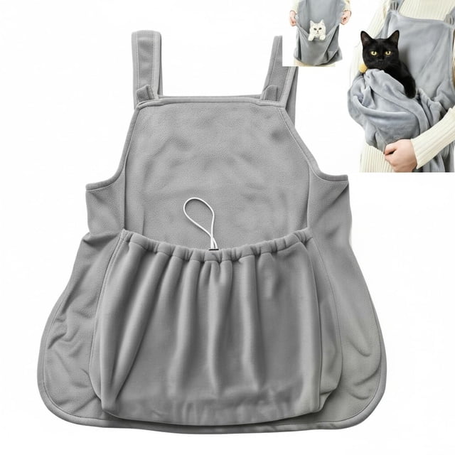 Delantal de felpa para gato Facailaifu, suave, tipo bolsa de viaje para dormir