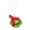 Green, variant on Metal Jingle Bell Ball Ornaments, 5 Count