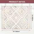 thumbnail image 2 of 8'x10' Area Rug for Living Room,Machine Washable Moroccan Farmhouse Rug,Soft Faux Wool Low-Pile Carpet for Bedroom,Colorful, 2 of 5
