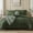 Olive Green, variant on Amberspace 7-Piece Bed in a Bag Comforter Set with Sheets,Sage Green,Queen