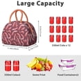 thumbnail image 5 of Insulated Lunch Bag Women, Reusable Watercolor Axolotl Tote Lunch Box, Leakproof Cooler Lunch Bags for Work Office Travel Picnic, 5 of 6