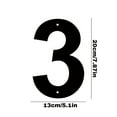 thumbnail image 2 of Modern House Address Number Letters, Metal Material Durable And Crack-Resistant, Weather Resistant Coating Waterproof Easy To Clean, Easy To Install With Nails,, 2 of 5