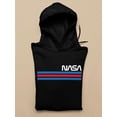 thumbnail image 3 of NASA Nasa Modern Stripes Hoodie Women -NASA Designs, Female XX-Large, 3 of 4