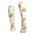 thumbnail image 2 of Bixox Vegan Fruit Carrot Print Compression Socks,Compression Socks Women & Men Circulation for Medical,Running,Athletic, 2 of 7