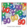 thumbnail image 4 of Beistle Club Pack of 12 Multicolor "90" Silhouettes Birthday Confetti Bags 0.5 oz., 4 of 6