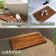thumbnail image 4 of Nordic Teak 31.4" x 19.6" Oiled Shower and Bath Mat - Brown, 4 of 10